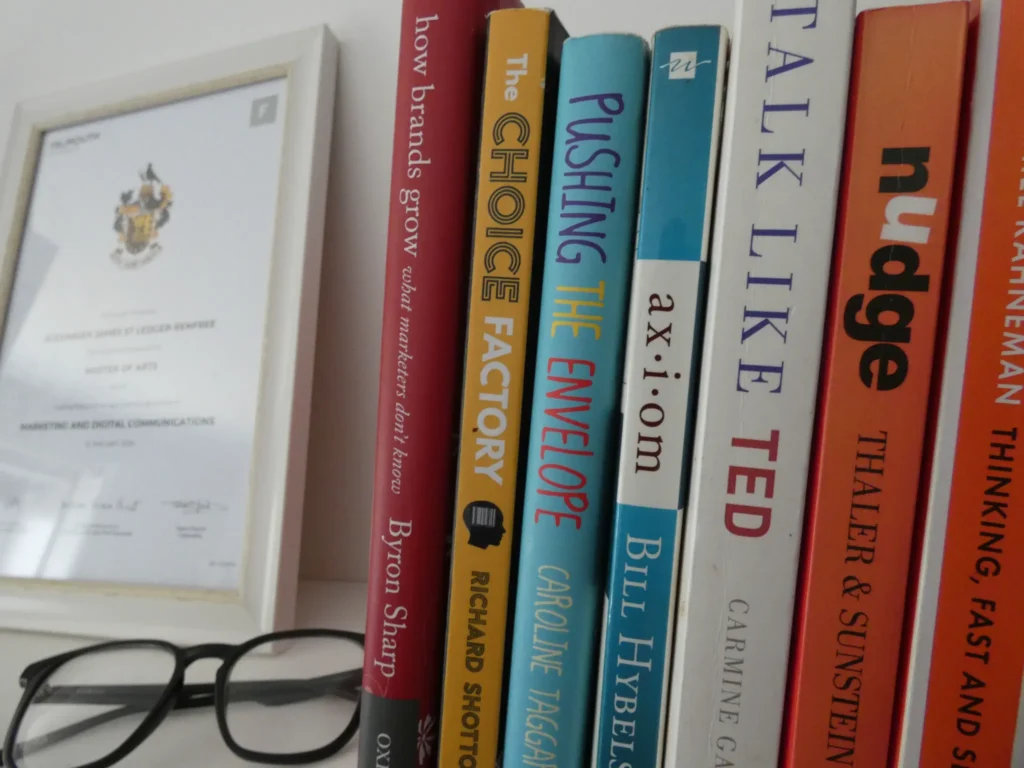Collection of digital marketing books for web developer